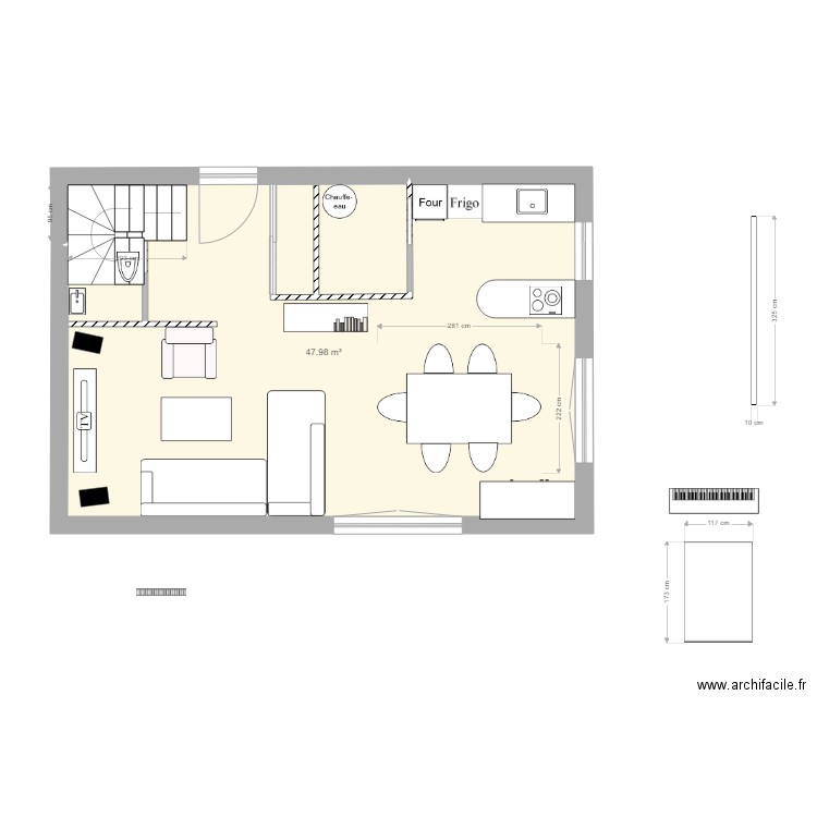 rdc 2. Plan de 0 pièce et 0 m2