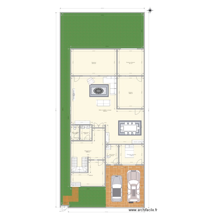 RDC Maison 400m2. Plan de 0 pièce et 0 m2