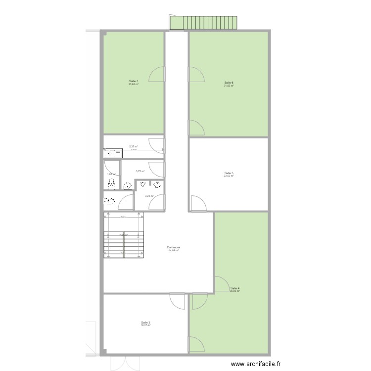 Rixeim etage proj. Plan de 0 pièce et 0 m2