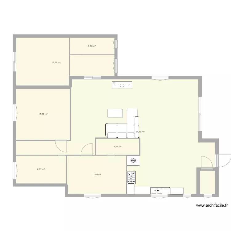 maison avec agrandissement 3. Plan de 