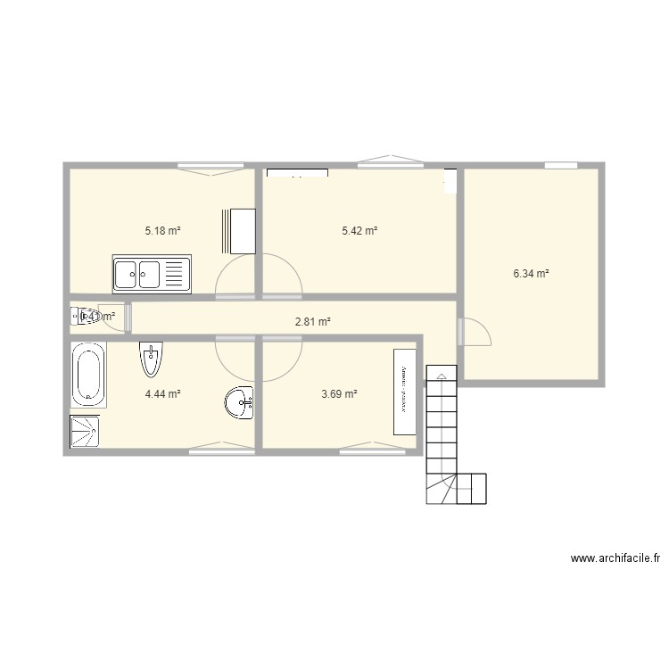 Etage Saul les chartreux. Plan de 0 pièce et 0 m2