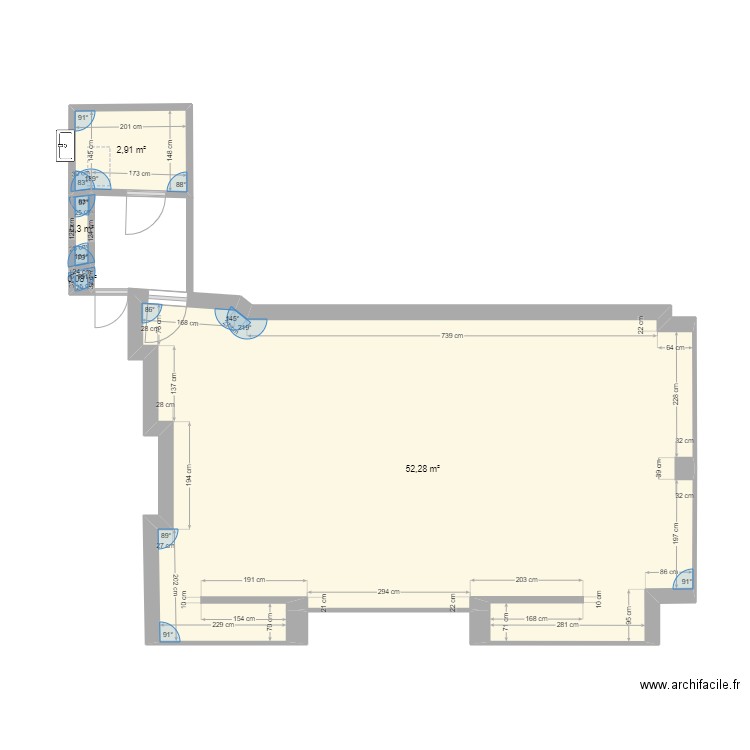 temporis rdc. Plan de 4 pièces et 56 m2