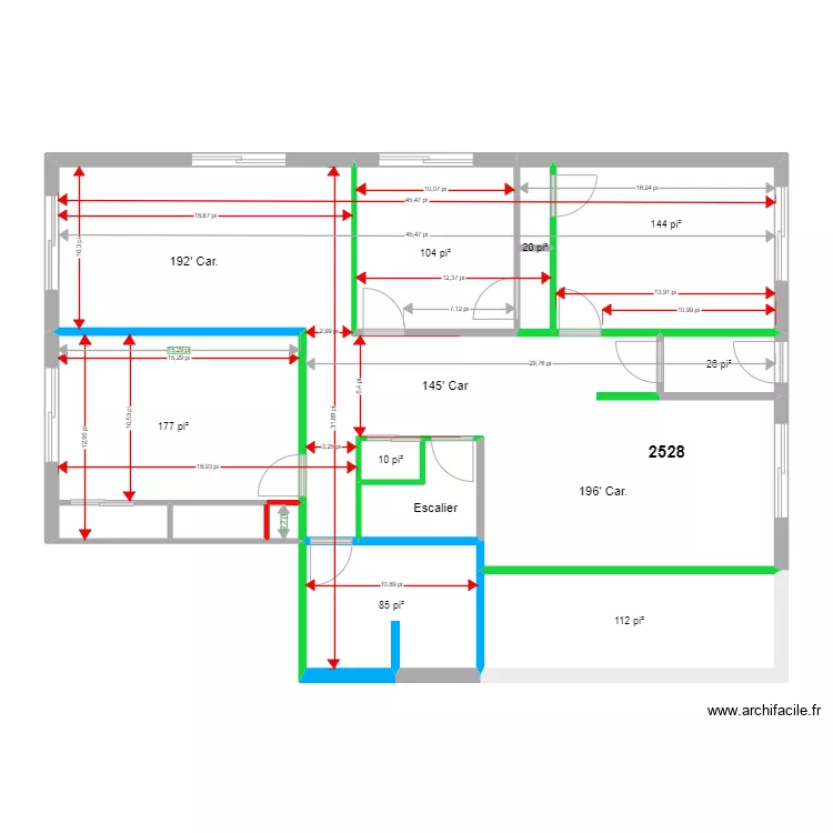 LOFT 2526 2528 2530. Plan de LOFT 2526 2528 2530. Plan de