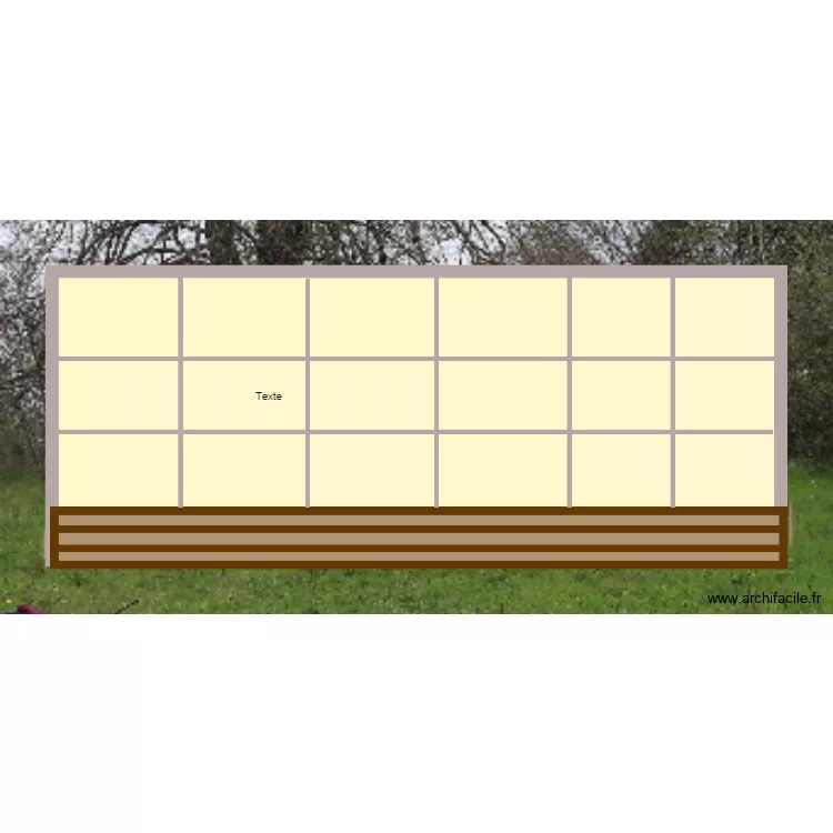 Serre profil. Plan de 