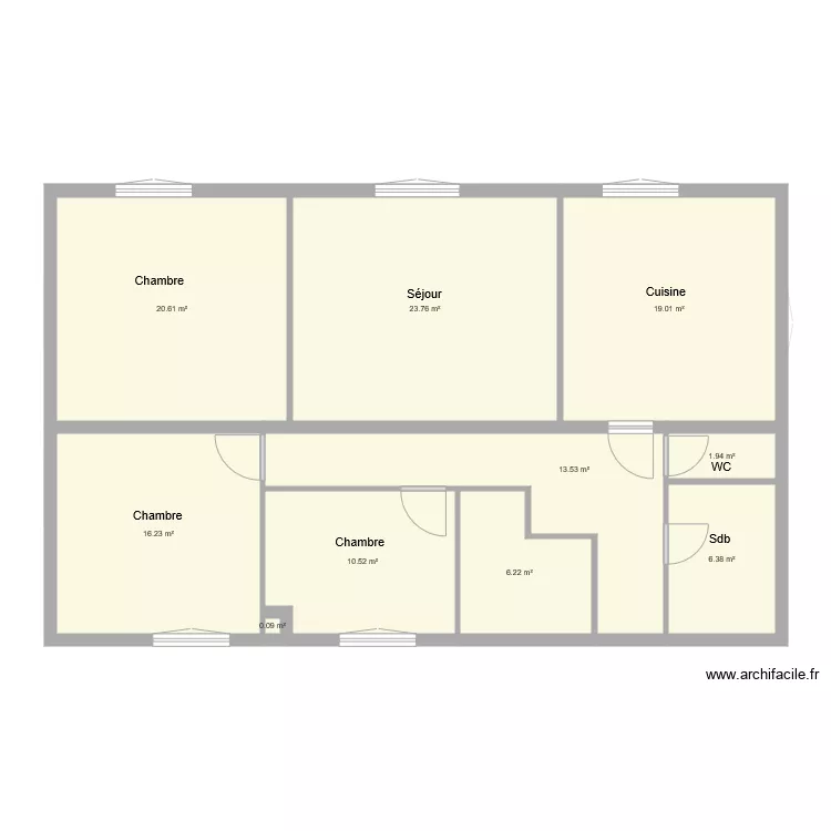 Maison Fillinges. Plan de 