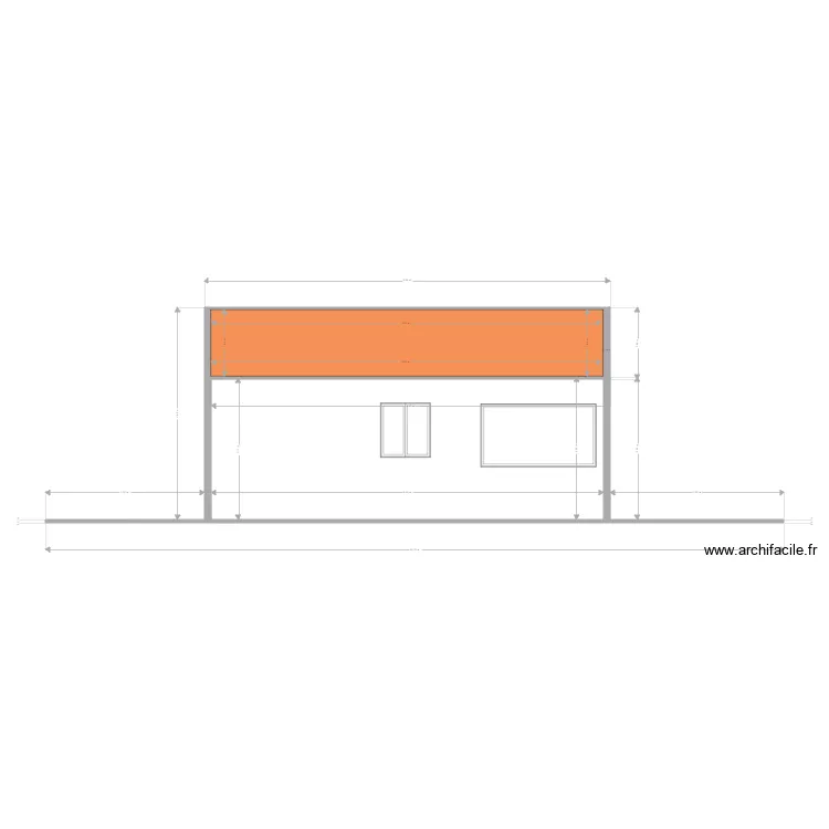 garage façade arriere modif porte service 666. Plan de garage façade arriere modif porte service 666. Plan de