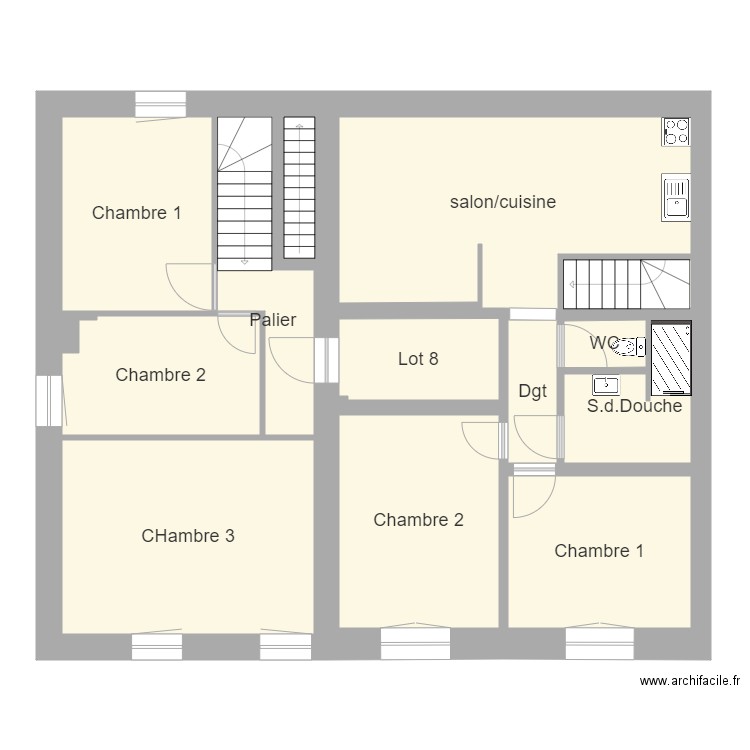 batelot. Plan de 0 pièce et 0 m2