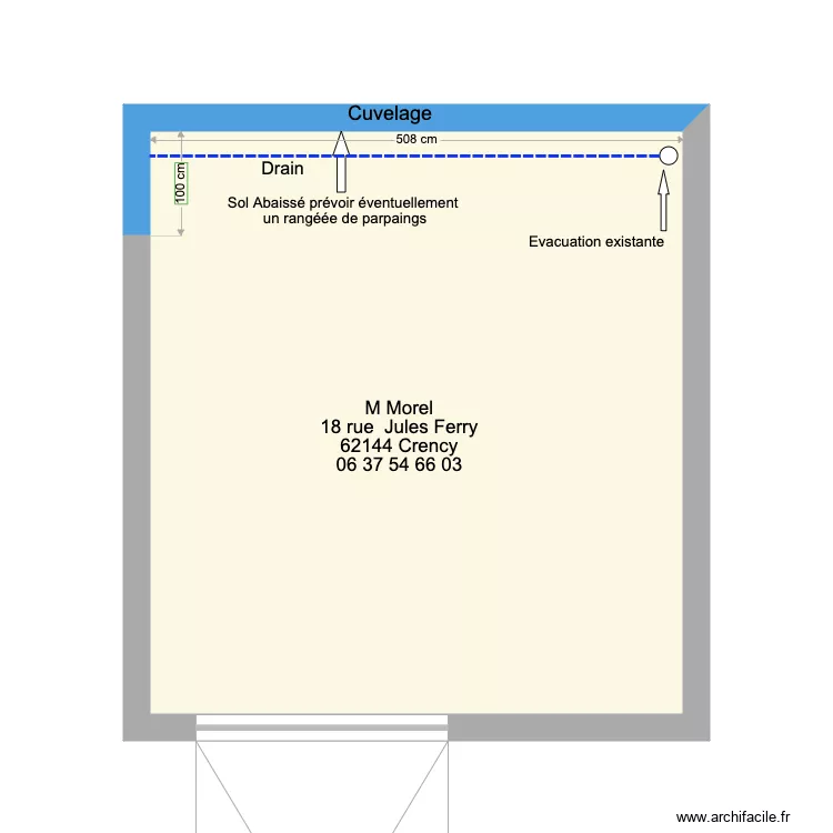 Plan Morel Olivier. Plan de 