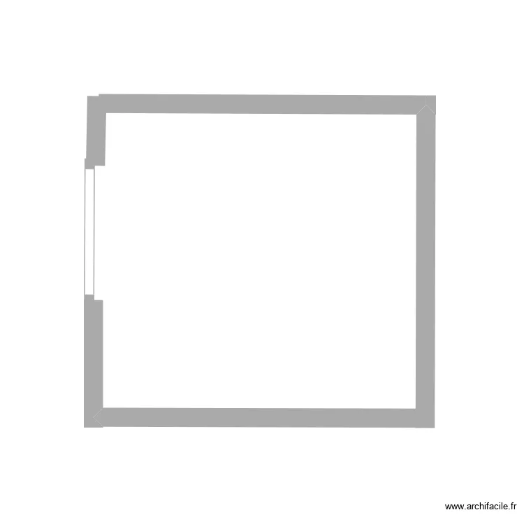 Local poubelles. Plan de 
