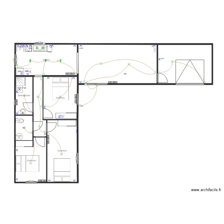 GUCHET ST PERE. Plan de 0 pièce et 0 m2