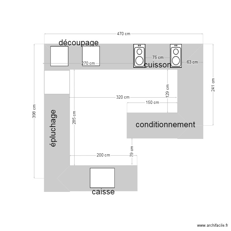 stand beignets. Plan de 0 pièce et 0 m2