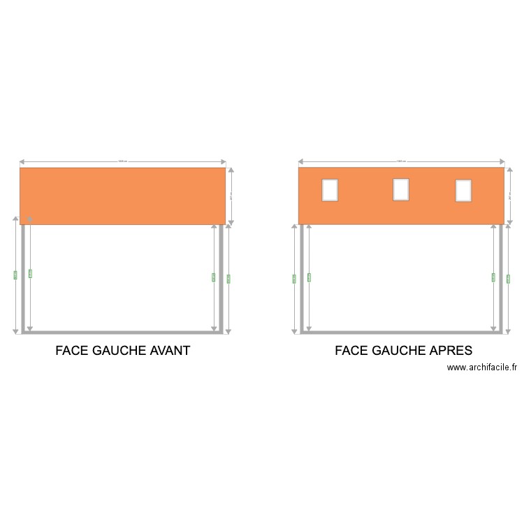 PLC FACE GCHE. Plan de 0 pièce et 0 m2