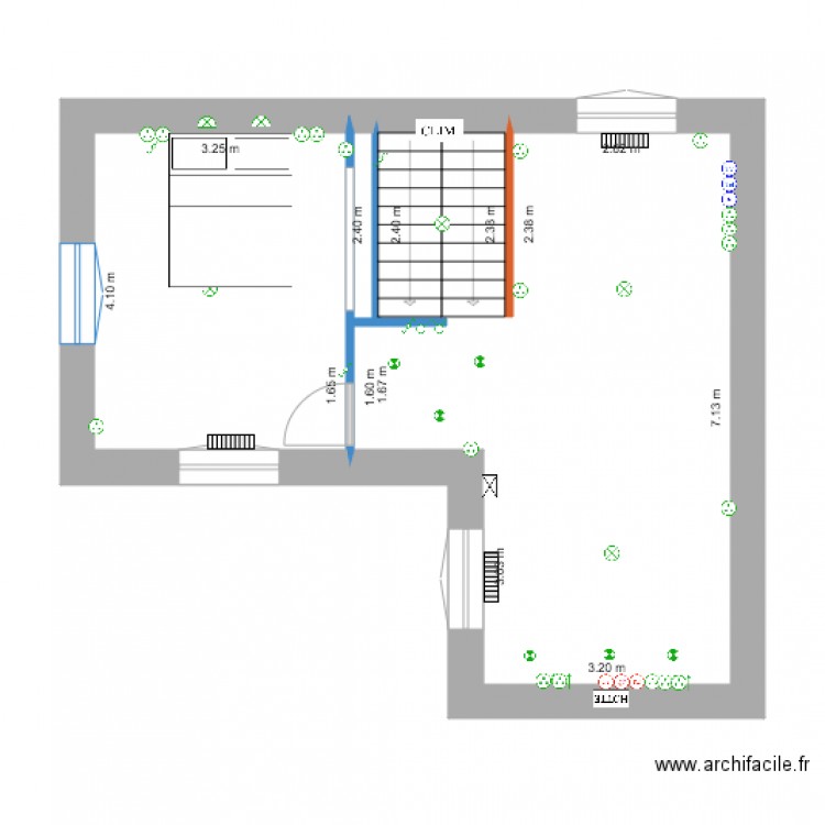 serre maison 1 er etage ELEC. Plan de 0 pièce et 0 m2