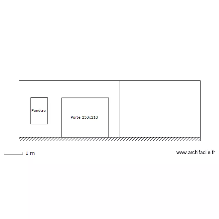 Fa&ccedil;ade abri de jardin. Plan de 