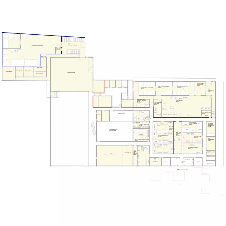 170119 Phase 1 agrandissement Est locaux et Équipements V401. Plan de 170119 Phase 1 agrandissement Est locaux et Équipements V401. Plan de