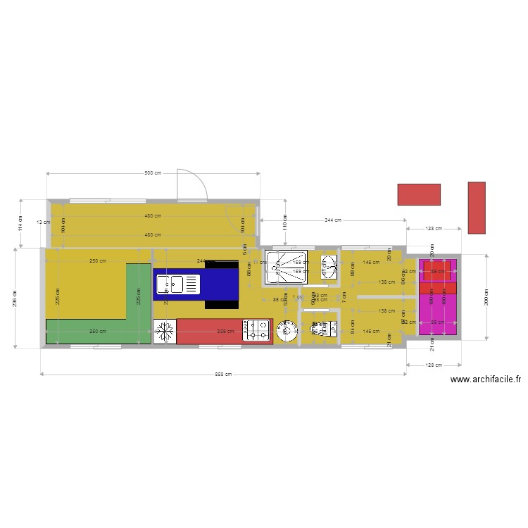 camion amenagé. Plan de 0 pièce et 0 m2