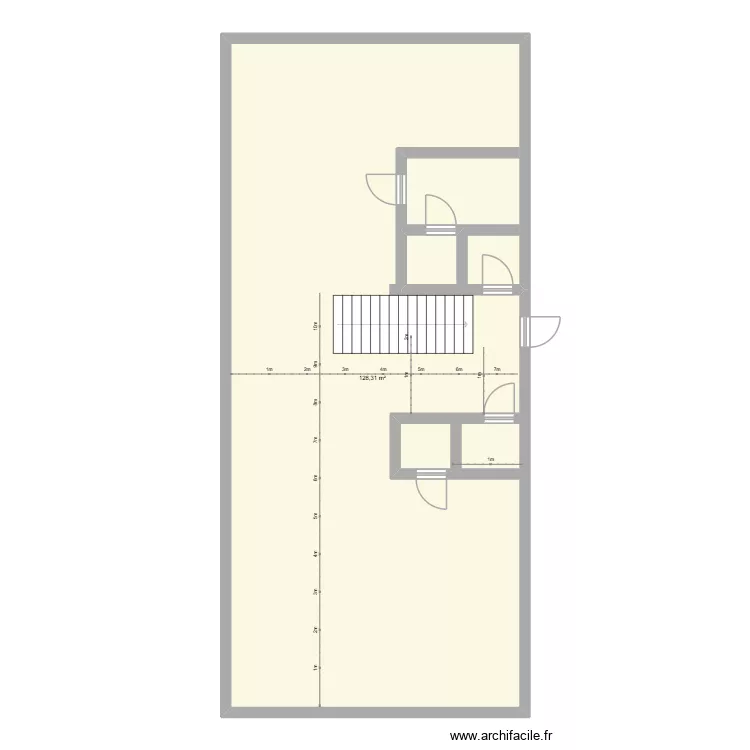rdc_vierge. Plan de 1 et 128 m² rdc_vierge. Plan de 1 et 128 m²
