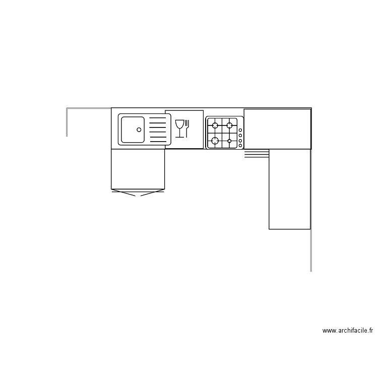 cuisine. Plan de 0 pièce et 0 m2