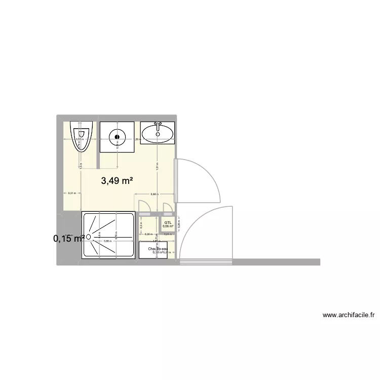 SDB Studio 7 PND. Plan de 