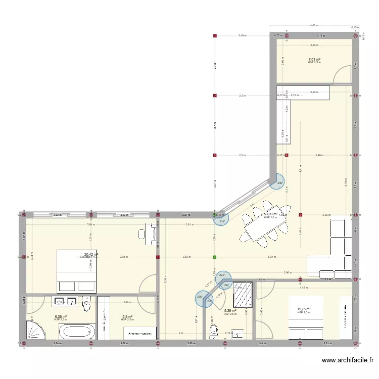 test 4. Plan de 7 et 109 m² test 4. Plan de 7 et 109 m²