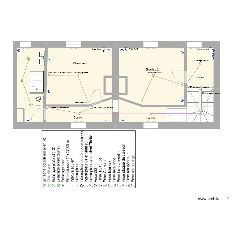 CopiePLAN SAINT AUBIN 1. Plan de 13 pièces et 185 m2