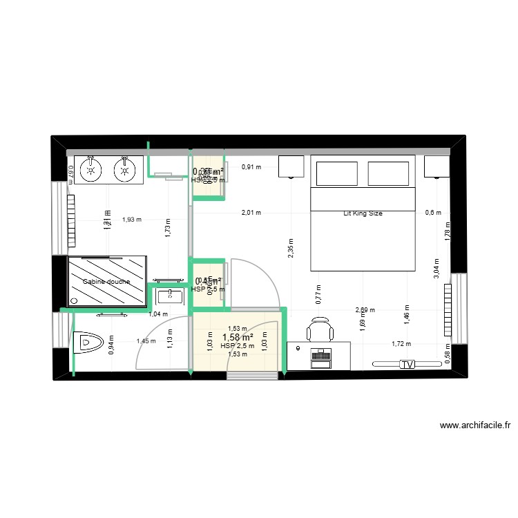 Suite parentale. Plan de 0 pièce et 0 m2