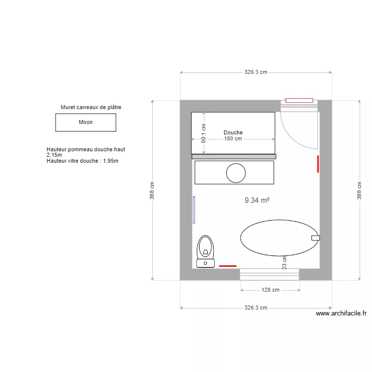 Salle de bains 4. Plan de Salle de bains 4. Plan de