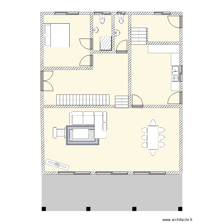 ISSA EXISTING HOUSE GROUND FLOOR. Plan de 0 pièce et 0 m2