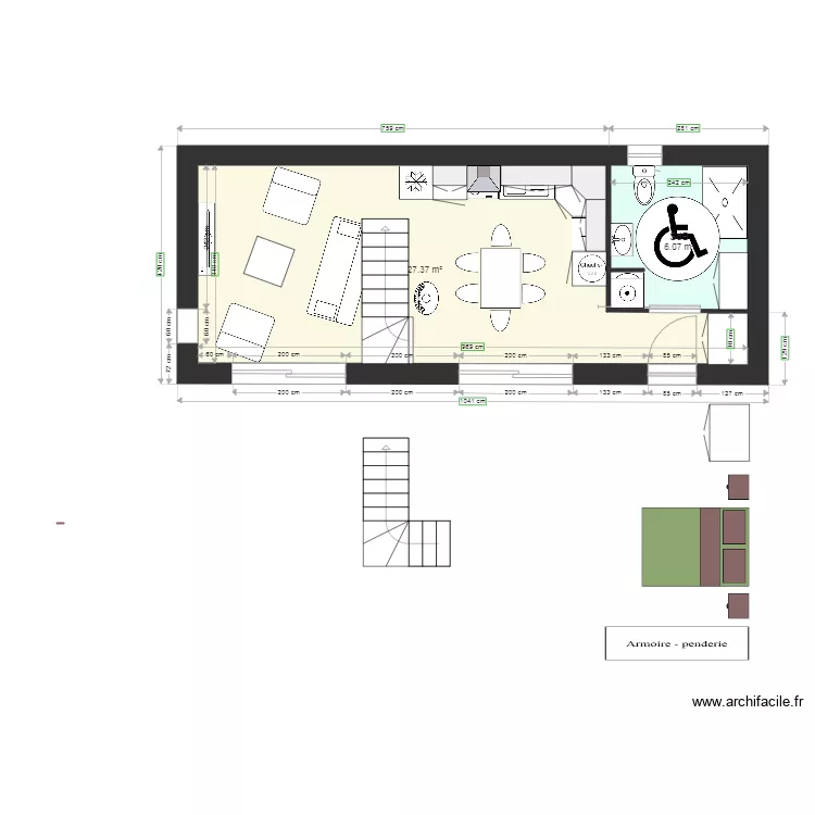 petite 2 bis. Plan de 