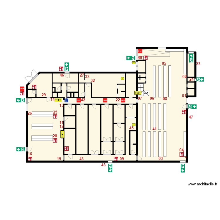 QUAI SUD Général detection. Plan de 0 pièce et 0 m2