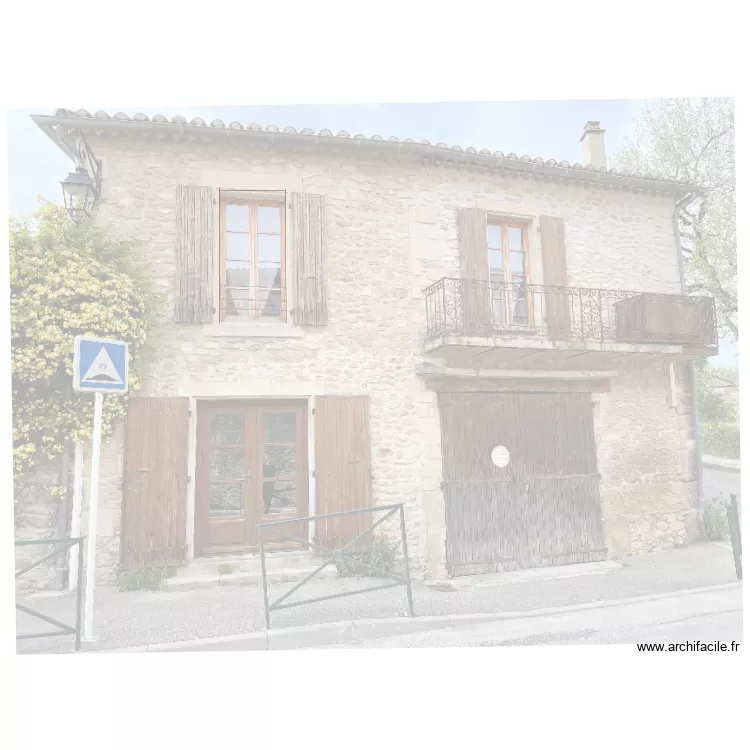 Facade Grignan. Plan de Facade Grignan. Plan de