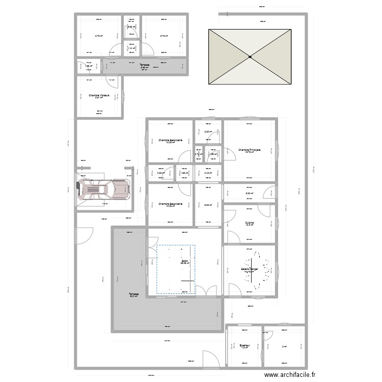 Residence O THIO. Plan de 24 pièces et 199 m2