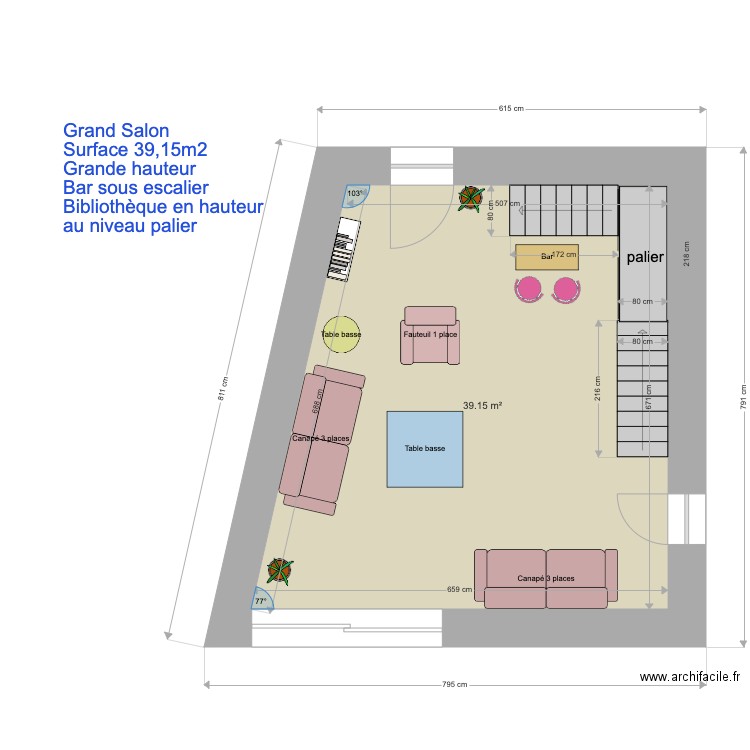 Salon. Plan de 0 pièce et 0 m2