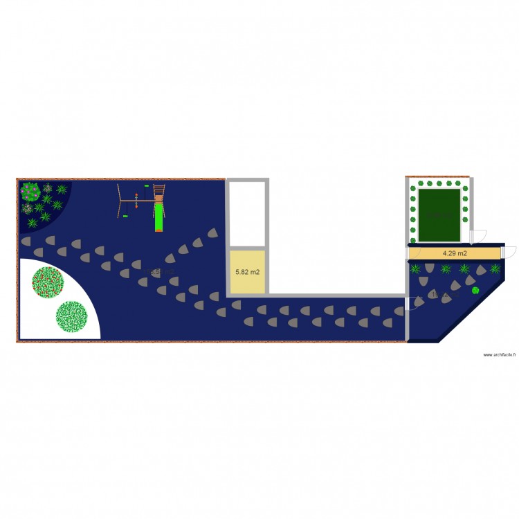 junot fini. Plan de 0 pièce et 0 m2