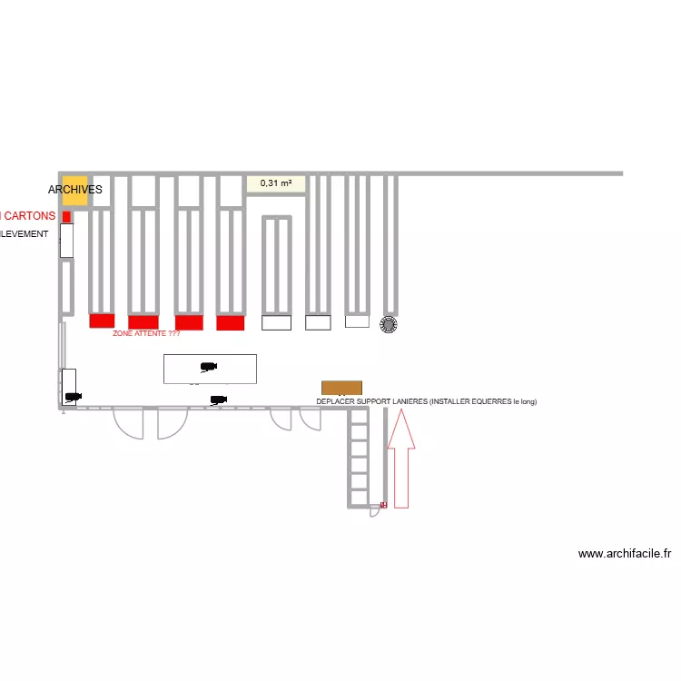 Neutragel 2. Plan de 25  et 6 m²