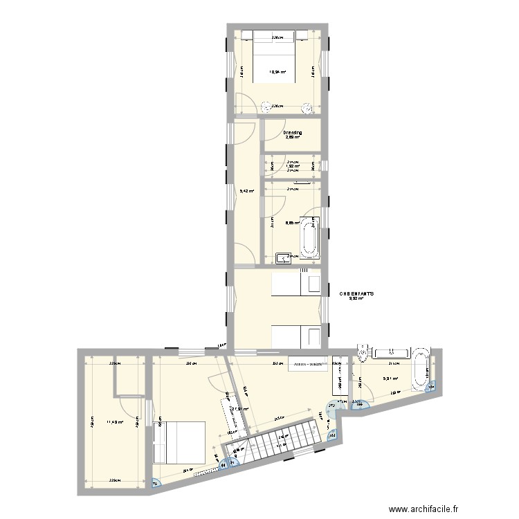 LUB BOUILLADOIRES Etage. Plan de 0 pièce et 0 m2