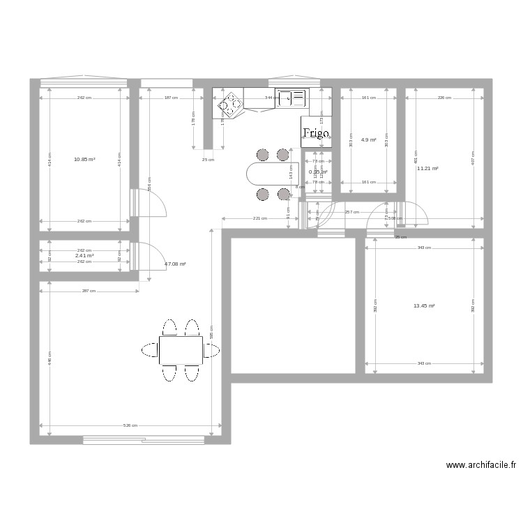 maison. Plan de 0 pièce et 0 m2