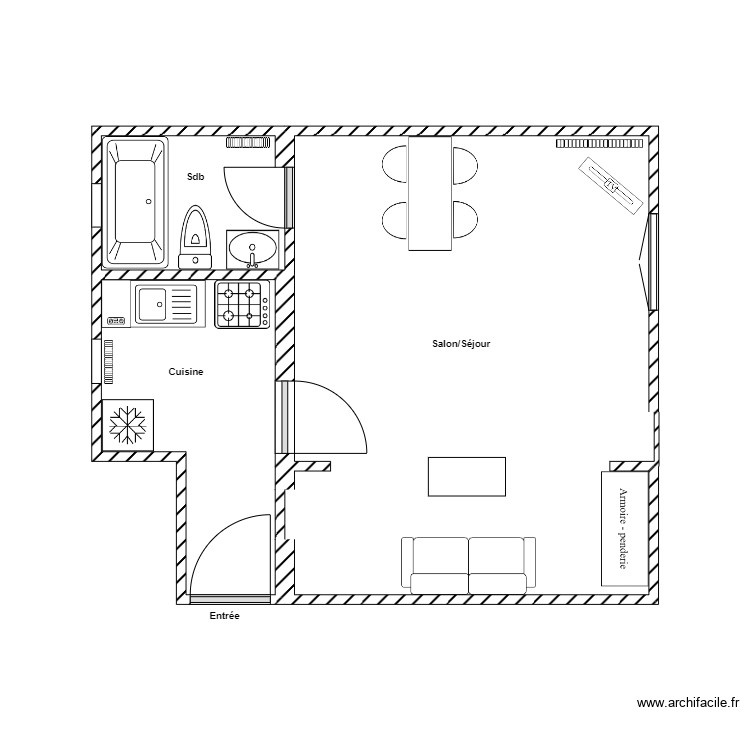 Appart Pavillons 1. Plan de 0 pièce et 0 m2