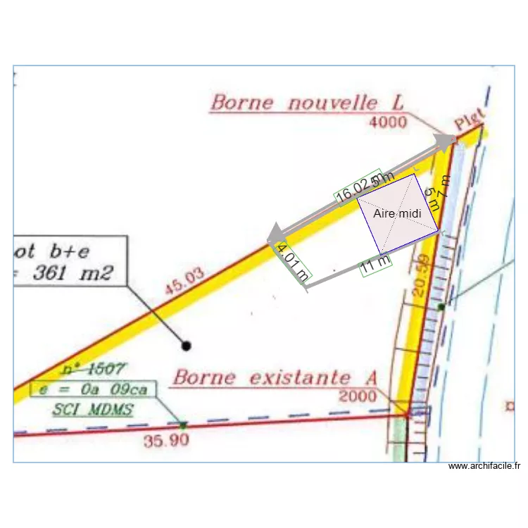 Plan masse detaille acces. Plan de 