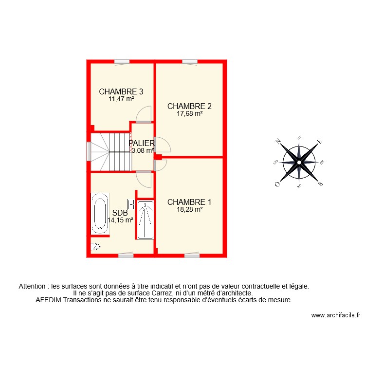 BI 7174 ETAGE . Plan de 0 pièce et 0 m2