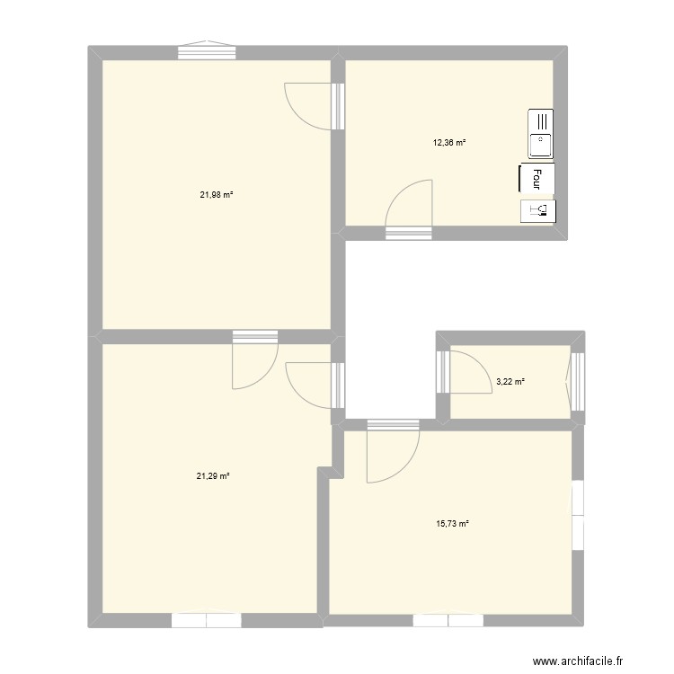 Chambre Alex. Plan de 0 pièce et 0 m2
