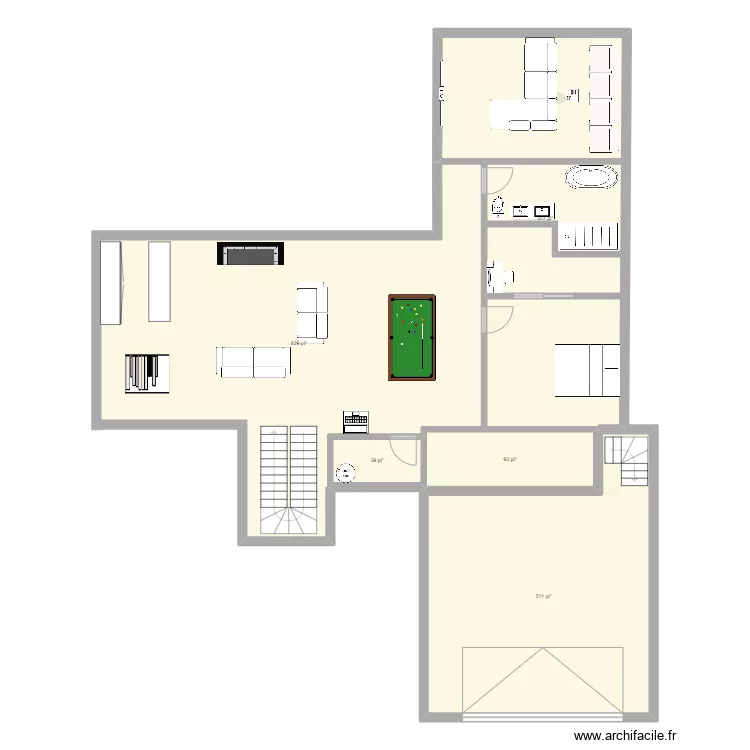 sous sol 2023. Plan de 