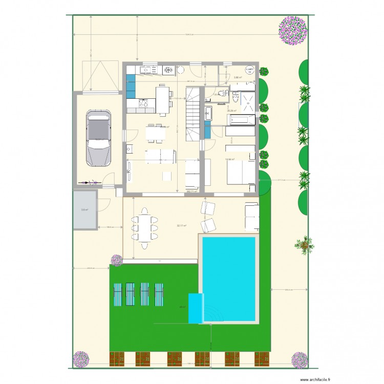 maison et jardin 3. Plan de 0 pièce et 0 m2