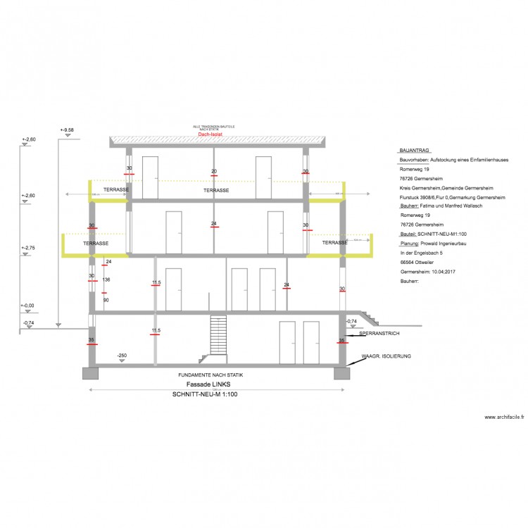 Wallasch  COUPE  3. Plan de 0 pièce et 0 m2