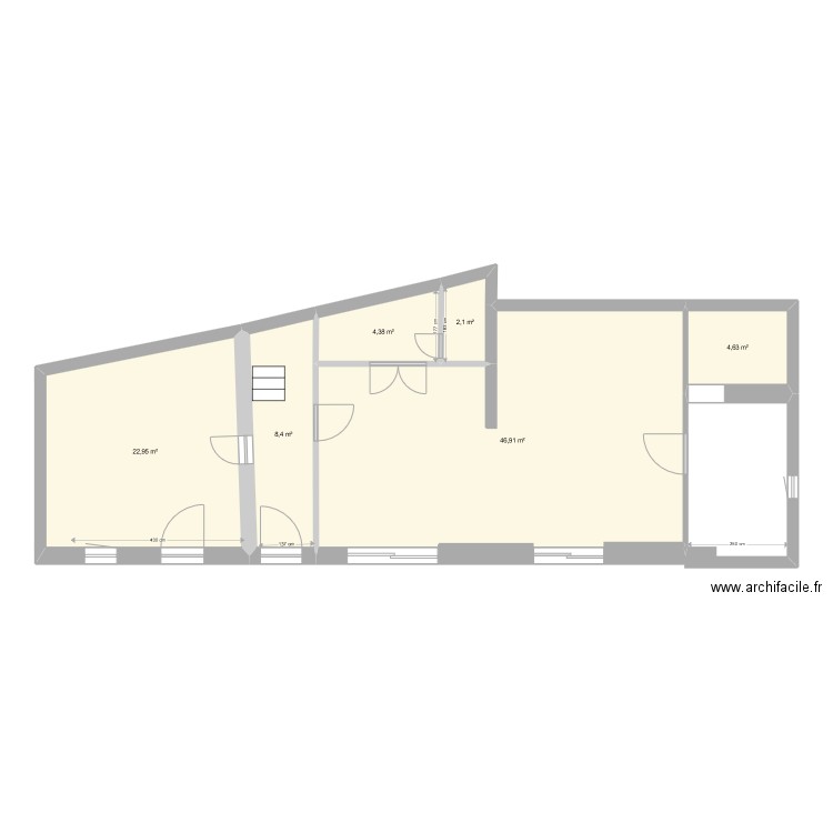 Candillac rez-de-chaussée. Plan de 0 pièce et 0 m2