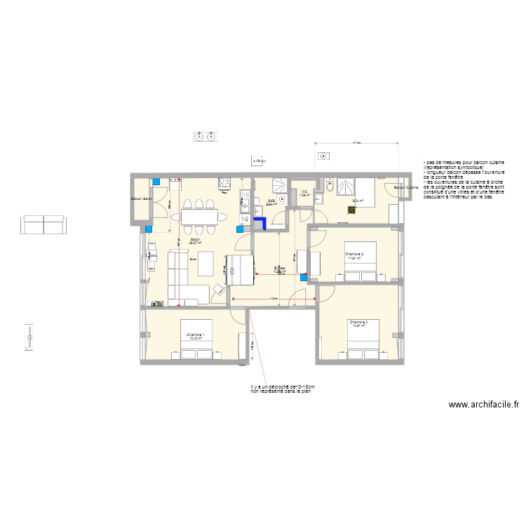 Place Baille mobilier Salon SRA 1. Plan de 0 pièce et 0 m2