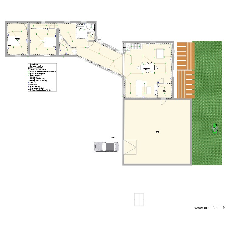 Plan dangeau Elec Plomb. Plan de 0 pièce et 0 m2