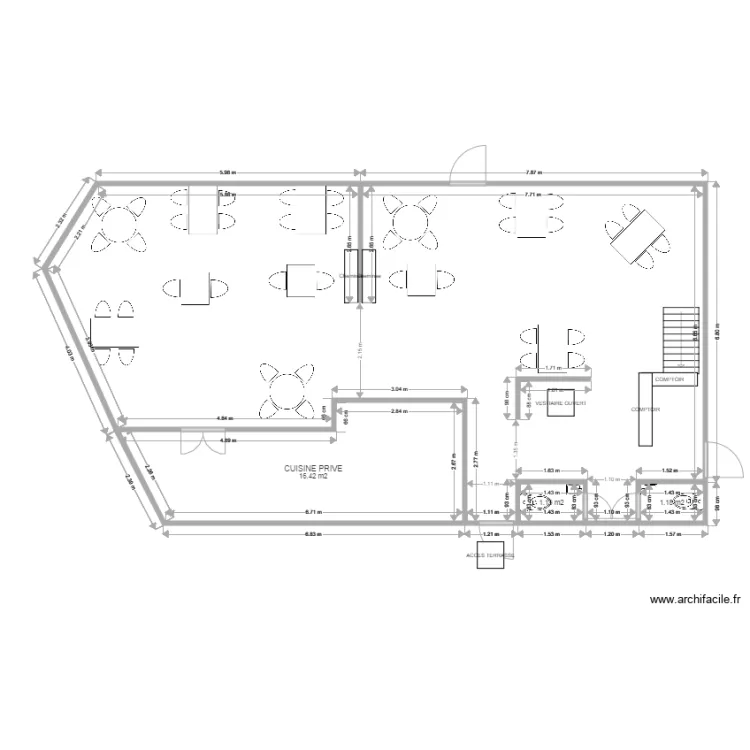 AUBERGE DE LA CROIX VERTE NEUNG. Plan de 