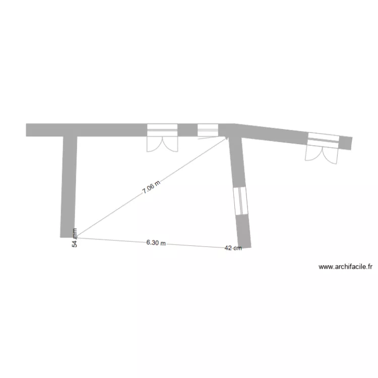 maison st jean de fos. Plan de 