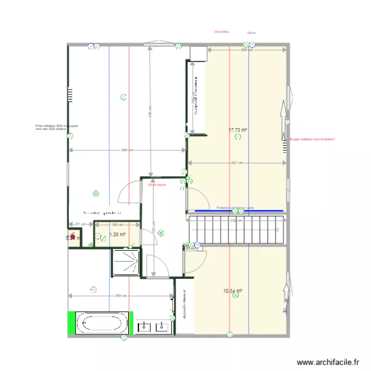 Etage1Electricit&eacute;FinaleGOAL. Plan de 